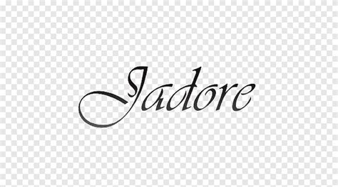 What font is J'ADORE 